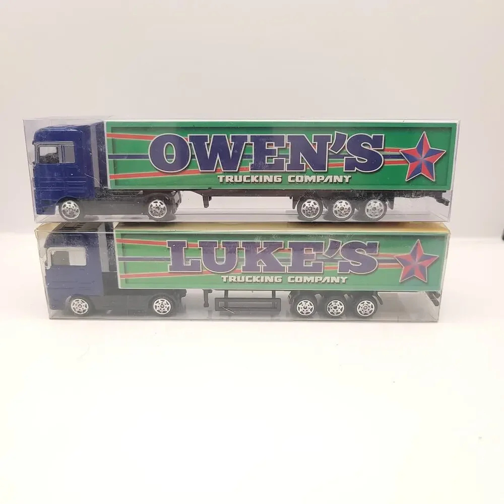 Swibco Trucking Company Toy Semi Truck Set of 10 New in package Green Orange